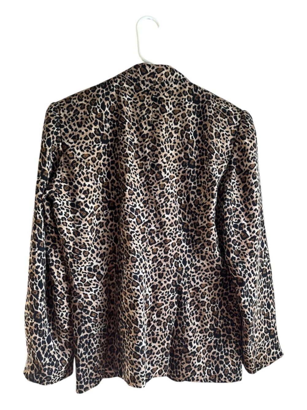 Vintage Corey B Leopard 100% Silk Blazer & Skirt Set Size 12 (Fits 8–10) Y2K - Picture 4 of 7